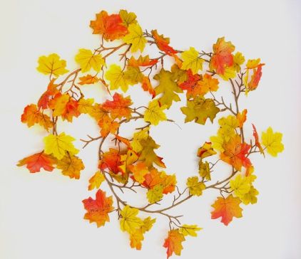 22050 - Stunning Autumn Leaf Garlands. Length Apx 1.8m