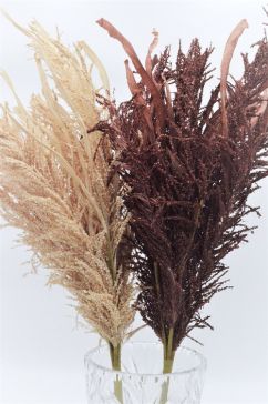 33024 - A beautiful and delicate floral display of leaves and grasses.   Height  60cms ,  Width 15cms  (approx) 