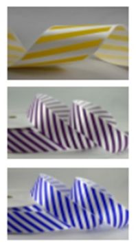 54351 - 38mm Candy Stripe Ribbon 100 Metre Rolls!!