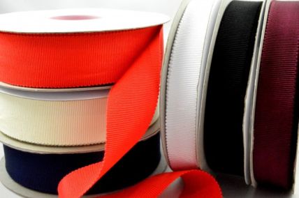55099 - 16mm, 25mm & 38mm Soft Rayon Petersham Ribbon x 20 Metre Rolls!