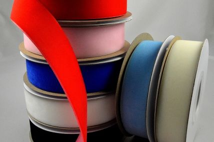55117 - Nylon Velvet Ribbon 16mm, 25mm, 38mm x 5mts
