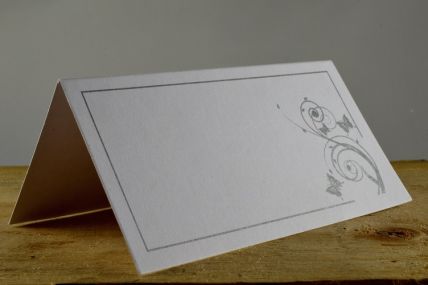 Y753-88011 50 White Wedding Place Cards (50 Pieces)-9.5cm x 10cm-01 White-1 Pack (50 Pieces)
