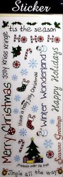 88102 - Merry Christmas - Jingle All the Way Stickers