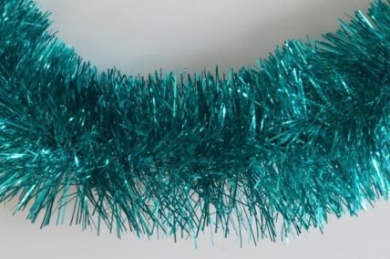 88135 - Plain Aqua Tinsel x 2 Metre Lengths!