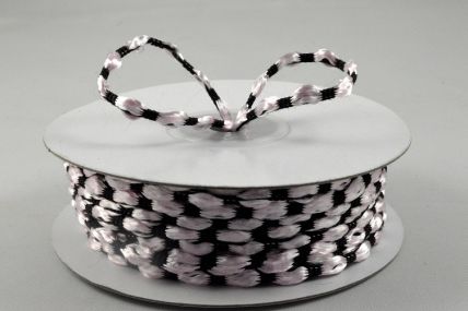 X331 - 3mm Baby Pink Woven Braided Thread x 25 Metre Rolls!