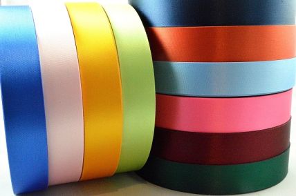 ACETATE SATIN - 15mm,24mm,38mm,50mm x 100 Metre Rolls!