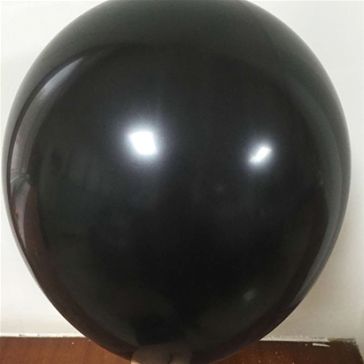 12" Black Latex Balloons (Pack of 6)