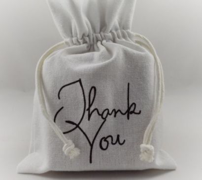 88129 - White Thank You Gift Bags!