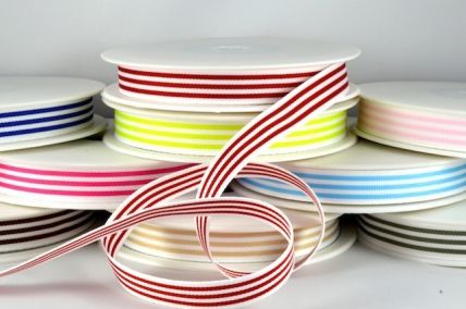 54513 - 15mm Modern Candy Stripes Ribbon x 20 Metre Rolls!