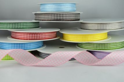 54102 - 5mm, 10mm & 25mm Gingham Ribbon x 25 Metres!!