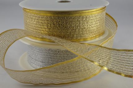 50019 - 15mm, 25mm & 40mm Shooting Lurex Ribbon x 25 Metre Rolls!!