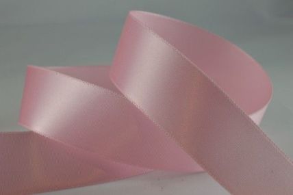 15mm & 25mm Baby Pink Single Faced Satin Ribbon x 20 Metre Rolls!