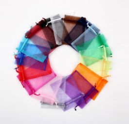 The Ribbon Room | Coloured Organza bags (12 Bags per Pack)