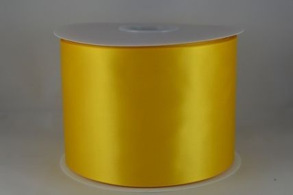 100mm Yellow Single Sided Satin Sash ribbon x 50 metre rolls!!
