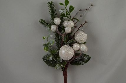 22054 - Winter branches with ice berries and a hint of sparkle.  Height 300mm  ,   Width  115mm 