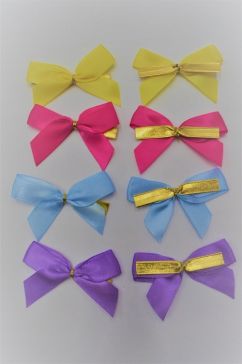 31166 - 15mm Double face satin Mini Bow available in various colours  (10 bows per pack) 