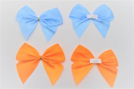 31171 - 40mm Double face satin Pre-tied Mini Bows available in various colours.  (4 bows per pack)
