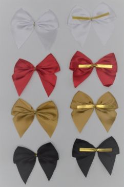 31172 - 50mm Double face satin Mini Bows available in various colours. 3 bows in a pack.