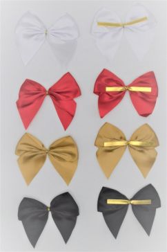 31172 - 50mm Double face satin Mini Bows available in various colours. 3 bows in a pack.