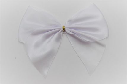 31173 - 50mm White Double face satin Mini Bows available in various colours  (3 bows per pack) 