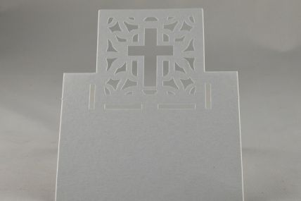 Y752-White Wedding Cross Place Cards x 20 Pieces!-8cm x 12cm-01 White-1 Pack (20 Pieces)