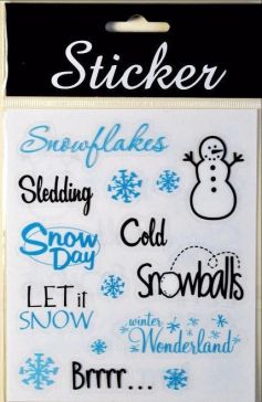 Y644 - Christmas Snowday Stickers