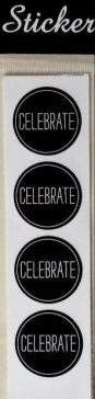 88105 - Celebrate Circular Stickers