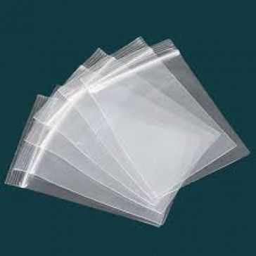 Clear Grip Seal Bags. Resealable and two different sizes available 100 bags in a pack