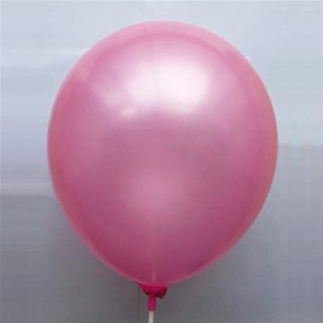 10" Baby Pink Latex Metallic Balloons (Pack of 6)