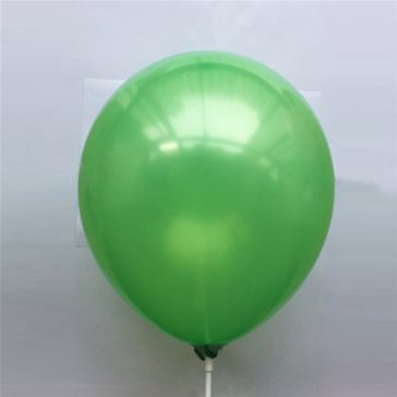 10" Green Latex Metallic Balloons (Pack of 6)