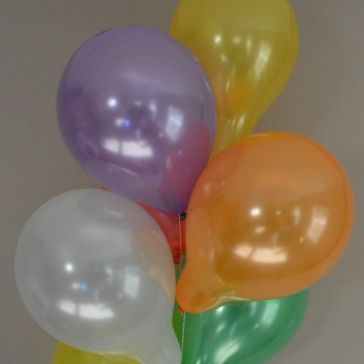 10" Latex Metallic Balloons (Pack of 6)