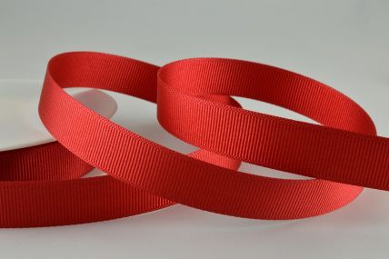 Y869 - 6mm Dark Red Grosgrain Ribbon x 20 Metre Rolls!