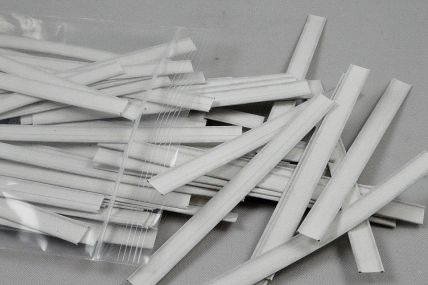 White Double Wire Twist Ties - 10cm (1000 pieces per pack)