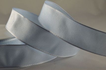 25mm, 40mm & 60mm Baby Blue Wired Colour Woven Ribbon x 25 metre rolls!