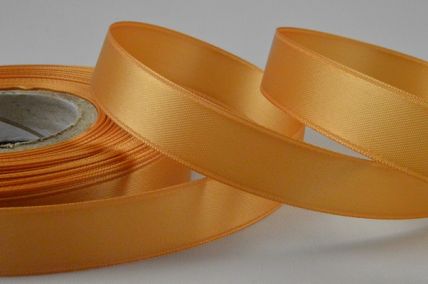 X280 -15mm Gold Double Faced Satin Ribbon x 25 Metre Rolls!
