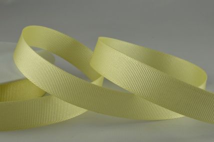 Y849 - 16mm Cream grosgrain ribbon x 20mts