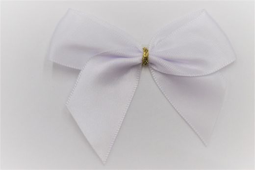 Pre-tied Light Pink Satin Bows, 25 Pack